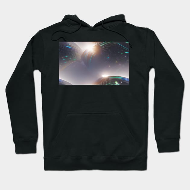 Seamless Holographic Texture XV Hoodie by newdreamsss